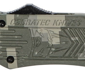 CobraTec Knives MADCCTK1MTNS CTK-1  Medium 3" OTF Tanto Plain D2 Steel Blade/Army DigiCamo Aluminum Handle Features Glass Breaker Includes Pocket Clip