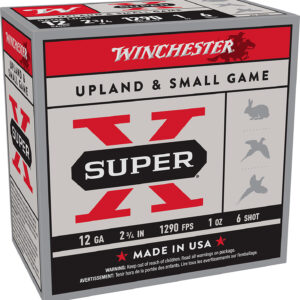 Winchester Ammo XU126 Super X Game Load 12Gauge 2.75" 1oz 6Shot 25 Per Box/10 Case