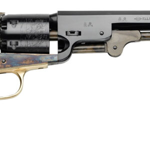 Pietta PF51CH36712 1851 Navy Steel 36 Cal 7.50" 6rd Color Case Hardened Frame Blued Cylinder Blued Octagon Barrel Walnut Grip