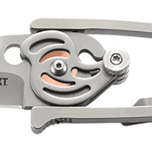 CRKT 5102N Snap Lock  2.55" Folding Drop Point Plain Bead Blasted 420J2 SS Blade/Stainless Steel Handle Features Money Clip Includes Pocket Clip