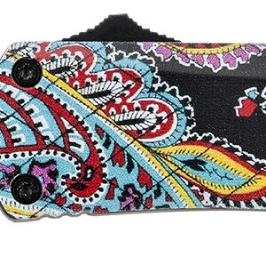 Templar Knife SQT231 Gen II Quilt Small 2.69" OTF Tanto Plain Black Oxide Stonewashed 440C SS Blade, 4.31" Multi-Color Aluminum Handle, Glass Breaker