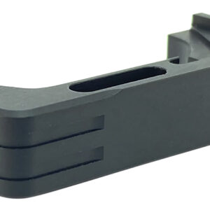 Cross Armory CRG5MCBK Mag Catch  Extended Compatible w/Glock Gen4-5 Black Anodized Aluminum
