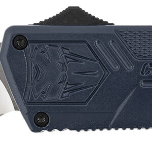 CobraTec Knives NYCTLWTNS Lightweight  3.25" OTF Tanto Plain D2 Steel Blade/NYPD Blue Aluminum Handle Includes Pocket Clip