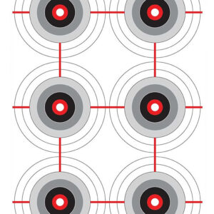 Birchwood Casey 37063 EZE-Scorer  Bullseye Paper 12" x 18" Black/White Pkg of 100