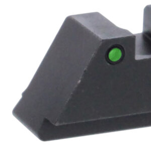 AmeriGlo GL152 Optic Compatible Sight Set for Glock  XL Tall Green Tritium White Outline Front Sight-Green Tritium Black Outline Rear Sight
