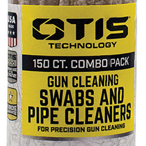 Otis FG241857 Swabs & Pipe Cleaners Combo Pack Cotton/Wood 6" Long 100 Swabs/50 Pipe Cleaners Includes Reusable Storage Tube