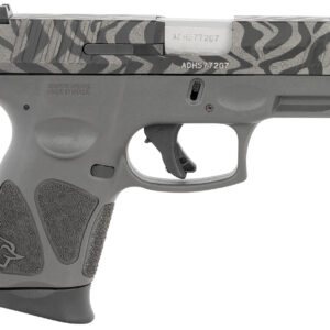 Taurus 1G3C931GZEB G3C  Compact Frame 9mm Luger 12+1 3.26" Matte Stainless Steel Barrel, Gray w/Zebra Stripes Serrated Steel Slide, Black Polymer Frame w/Picatinny Rail, Black Polymer Grip, Right Hand