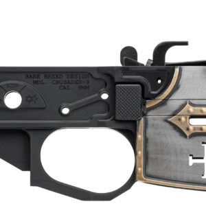 Spikes Tactical STLB960PCH Rare Breed Crusader  9mm Luger, Black Anodized Aluminum  with Painted Front for AR-Platform