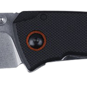 CRKT 2522 Tuna  Compact 2.73" Plain Stonewashed 8Cr13MoV SS Blade, Black G10/SS Handle, Includes Pocket Clip