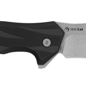 Kershaw 1645 Lateral  Full Size Folding Drop Point w/Recurve Plain Stonewashed 8Cr13MoV SS Blade, Gray Textured Glass-Filled Nylon Handle Includes Pocket Clip