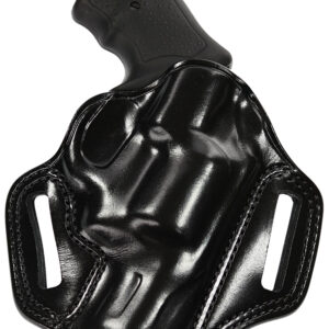 Galco CM270B Combat Master  OWB Black Leather Belt Slide Fits Browning Hi-Power/Springfield SA-35/Girsan MC P35/Match Right Hand