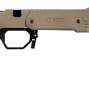 Mdt Sporting Goods Inc 104692FDE XRS Chassis FDE Aluminum Core with Polymer Panels, Adj. Cheekrest, M-LOK Forend, Interchangeable Grips, AICS Mag Compatible, Fits Short Action Savage