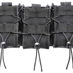 High Speed Gear 45DD00BK TACO Double Decker Shingle Black Nylong, Triple Shingle (3 Rifle/3 Pistol Mags), Fits MOLLE