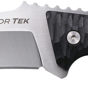 Cold Steel CSFX5RZR Razor Tek  EDC 5" Fixed Clip Point Plain Satin 4116 Krupp SS Blade, 4.63" Black Textured