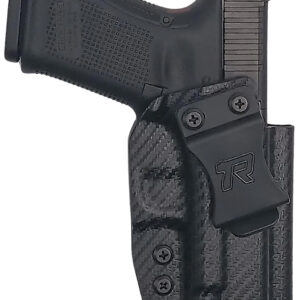 Rounded Gear GLK192332CFRHVAR Kydex  IWB Black Kydex Fits Glock 19 Belt Clip Right Hand