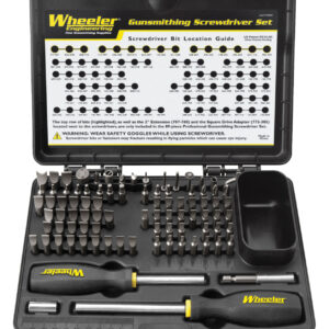 Wheeler 562194 Deluxe Gunsmithing Screwdriver Set 89 Pieces