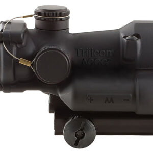 Trijicon 100432 ACOG  4x 32mm Obj 36.80 ft @ 100 yds FOV Matte Black Finish LED Illuminated Green Crosshair 300 Blk