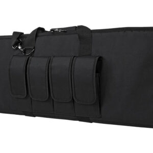 NcStar CVCP2960B36 VISM Carbine Case Black PVC Nylon w/ Lockable Zippers Pockets & Padded Carry Handle