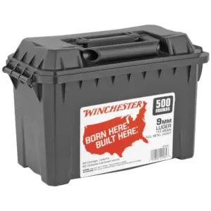 WINCHESTER 9 MM USA BHBH 115 GR AMMO CAN 500 RD/BX 2 BX/CS