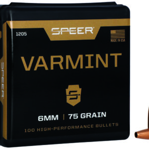 Speer 1205 Varmint  6mm 75gr Jacketed Hollow Point 100 Per Box/5 Case