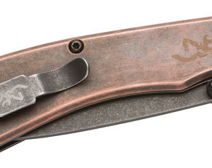 BROWNING KNIFE RIVET FOLDER - 3" COPPER W/FINGER FLIPPER