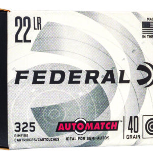Federal AM22 Champion Training Auto Match 22LR 40gr Lead Round Nose 325 Per Box/10 Case *Bulk