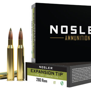 Nosler 40511 E-Tip  280Rem 140gr E Tip Lead Free 20 Per Box/10 Case