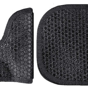 DeSantis Gunhide M44BJ02Z0 Super Fly  Pocket Black Rubberized Fabric Pocket Fits S&W J Frame Ambidextrous