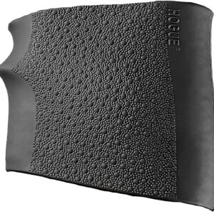 Hogue 18000 HandAll Jr. Grip Sleeve Small Size made of Rubber with Textured Black Finish & Finger Groove for Most 22, 25 & 38 Pistols