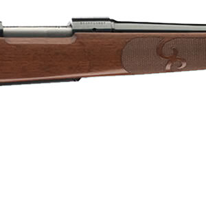 Winchester Guns 535201218 Model 70 Featherweight Compact 7mm-08 Rem Caliber with 5+1 Capacity, 20" Barrel, Brushed Polish Blued Metal Finish & Satin Walnut Fixed Feather Checkered Stock Right Hand