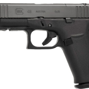 GLOCK 48 MOS 9MM LUGER FS 10RD - BLACK POLYMER FRONT RAILS