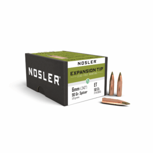 Nosler E-Tip Lead-Free Hunting Rifle Bullets .243/6mm .243" 90 gr SPTZ E-TIP 50/ct