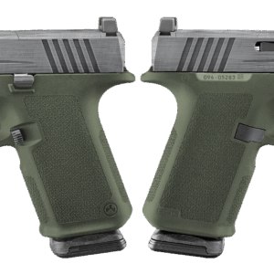 RUGER RXM 9MM PISTOL 4" CRUSHED SILVER BATTLE WORN/GREEN O.R. 2-15RD MAGS - ORION EXCLUSIVE