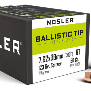 Nosler 30131 Ballistic Tip  7.62x39mm 123gr Spitzer Boat Tail 50/Box