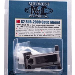 Midwest Industries MIG2SUBT2 Gen2 Sub 2000 Mini Optic Mount  Matte Black