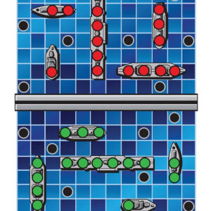 Birchwood Casey 35581 Pregame  Battle at Sea Paper Hanging Universal 12" x 18" Blue 100 Per Pkg