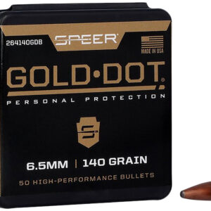 Speer 264140 Gold Dot  6.5mm .264 140 GR Soft Point 50 Box