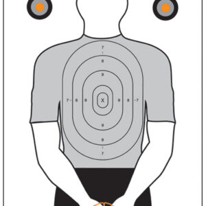 Action Target PIC12100 Entertainment Politically Incorrect Silhouette Paper Hanging 23" x 35" Black/Gray/White 100 Per Box