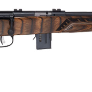 Savage Arms 96637 93R17 Minimalist 17 HMR 10+1 Cap 18" Matte Black Rec/Barrel Natural Brown Laminate Boyd's Minimalist Stock Right Hand (Full Size)