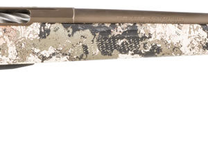 Tikka JRTXVW341 T3x Lite Full Size 300 WSM 3+1 24.30" Midnight Bronze Cerakote Fluted Threaded Barrel, Drilled & Tapped Steel Receiver, Veil Wideland Fixed Synthetic Stock