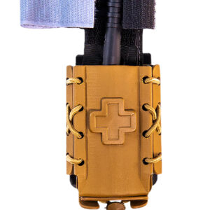 High Speed Gear 11TQK0CB Taco Tourniquet Coyote Brown Kydex, 2" Belt Clip/MOLLE U-Mount, Compatible w/ Most Tourniquets