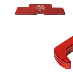 Cross Armory CRG5OKRD 3 Piece Kit  Extended Compatible w/ Glock 26 Gen5 Compatible w/Glock 17/19/26/34 Gen5 Red Anodized Steel/Aluminum