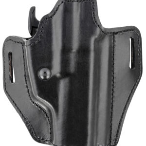 Bianchi 56831 Allusion Assent Pro-Fit OWB Size 18 Black Leather Belt Slide Fits S&W M&P Fits CZ 75 Fits FN FNS Right Hand