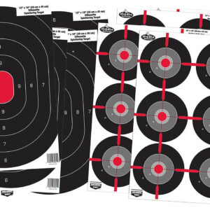 Birchwood Casey 35725 Dirty Bird Combo Pack Silhouette/Bullseye Paper Target 12" x 18" 8 Per Pkg