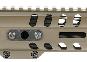 Patriot Ordnance Factory  Minuteman Complete Upper 5.56x45mm NATO 10.50" Black Nitride Barrel Aluminum Patriot Brown Receiver 9" M-LOK Handguard Lo Pro DI Gas Block (Mid Length)