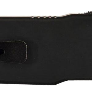 Templar Knife MABR321 Premium LW  Slim 3.16" OTF Drop Point Plain Black Oxide Stonewashed D2 Steel Blade, 4.93" Black Aluminum Handle