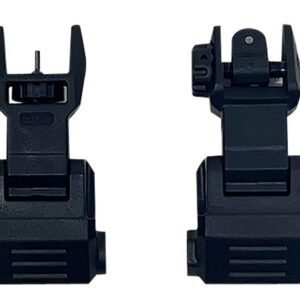 NcStar VG167 Picatinny High Profile Front and Rear Sight Set  Black Polymer