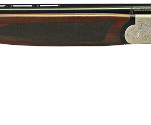 Iver Johnson Arms IJ600410LW28S IJ600 Lightweight Full Size 410 Gauge Break Open 3" 2rd 28" Black Over/Under Vent Rib Barrel, Silver Engraved Aluminum Receiver, Fixed Walnut Wood Stock, Ambidextrous