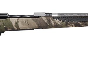 Savage Arms 58017 110 UltraLite 308 Win 4+1 22" Threaded Carbon Fiber Wrapped Barrel, Black Melonite Rec, Woodland Camo AccuStock with AccuFit
