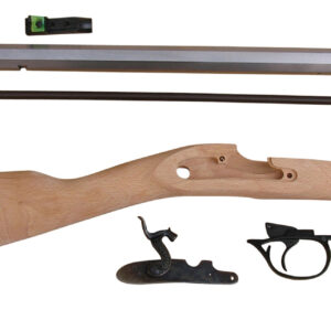 Traditions KRC53008 Deerhunter  50 Cal Percussion 24" Natural Stainless Octagon Barrel Unfinished Hardwood Stock Sidelock Action Lite Optic Sights